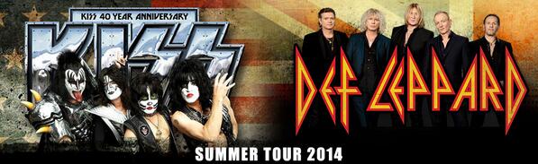 LiveNation's tweet photo. BREAKING NEWS: KISS + Def Leppard will be touring this summer!    

RSVP for details &amp; presale http://t.co/Anw5Y2NQNx http://t.co/2B9n1pXxP1