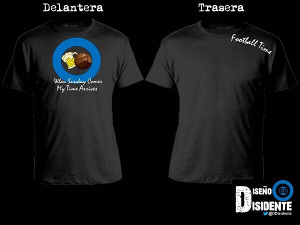 DDisidente's tweet photo. Camiseta negra manga corta "Football time" Precio 11€ http://t.co/vm8X37UDfb