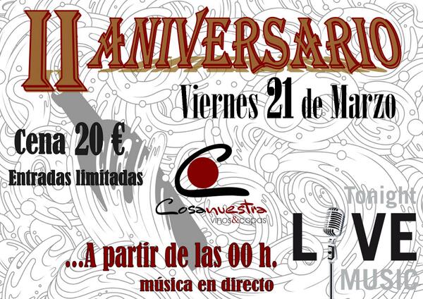 Cosanuestrateba's tweet photo. Celebra con @Cosanuestrateba su "II ANIVERSARIO" http://t.co/fTr60rgMWT
