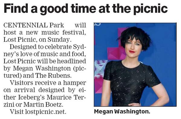 CentParklands's tweet photo. Article on @lostpicnic in today's @SouthernCourier - details here: http://t.co/GLS0ZMZ0tl #Sydney #whatson http://t.co/DluVpLFY90
