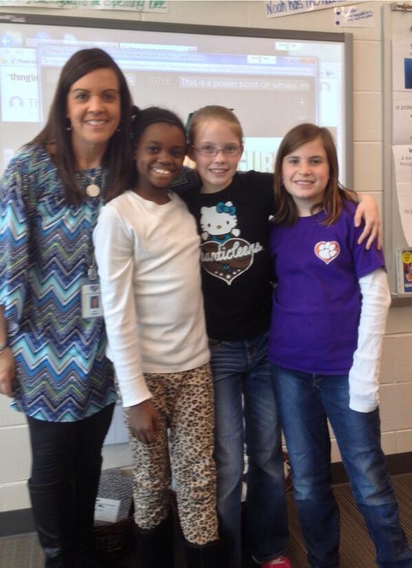 JoniGerald's tweet photo. These girls are also ready for the district tech fair with their ThingLink projects! Great job girls and congrats! http://t.co/1JnXOQCLnx