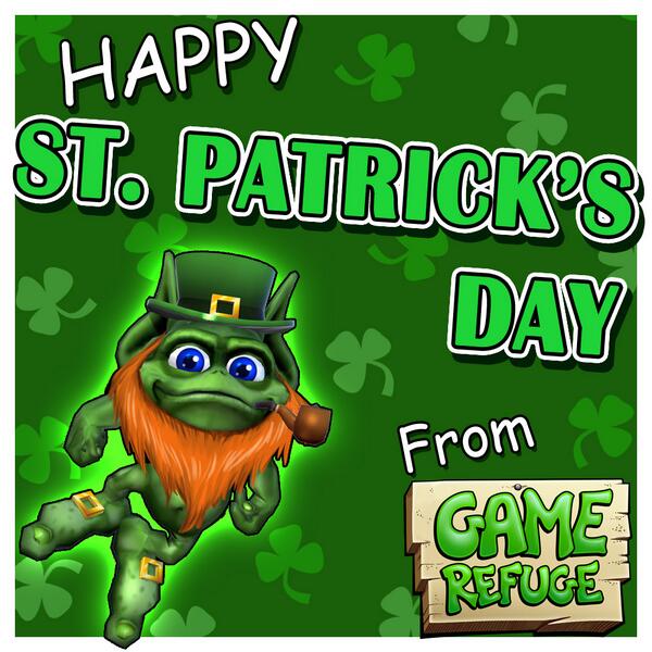 GameRefugeInc's tweet photo. Get out there and get a little Irish! http://t.co/a4tef2YGeP