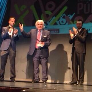 cervezasambar's tweet photo. Premio a toda una trayectoria a Antón García Abril, Compositor turolense universal #XVPMA http://t.co/ieDUaLDykM