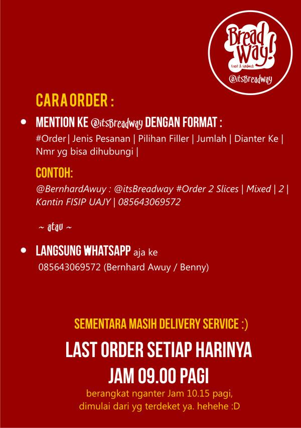 itsBreadway's tweet image. Cara #Order #Breadway sementara blm ada lapak, jd agak ribet. Maaf bgt ya :)