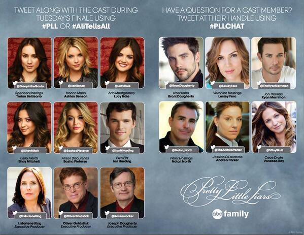 PllSLAT's tweet image. TOMORROW, the #PLLCast is live tweeting!! 

Use #PLLChat to ask your questions!