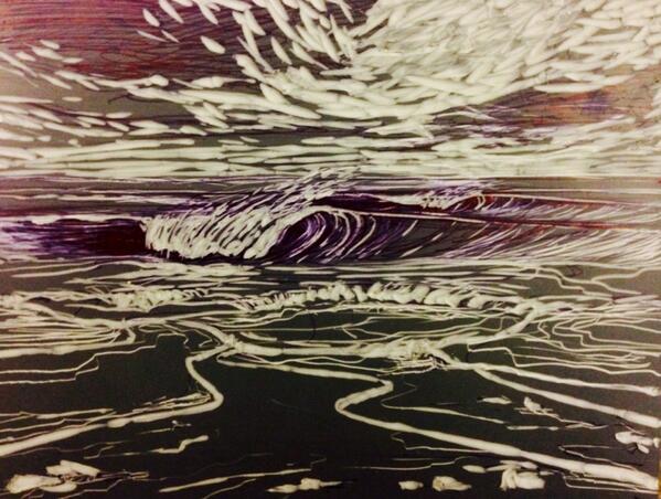 SenjaArt's tweet image. Cutting Lino prints this evening! #learningnewstuff