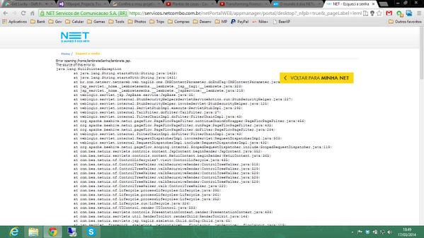 gustavobaptista's tweet image. Parabéns @NEToficial por contratar os estagiários mais incompetentes! Usuário tomando NPE na cara! #NetFail #NPE
