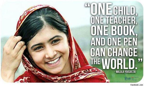 ONECampaign's tweet photo. The power of education, in 1 sentence... http://t.co/ECmmvgzduU