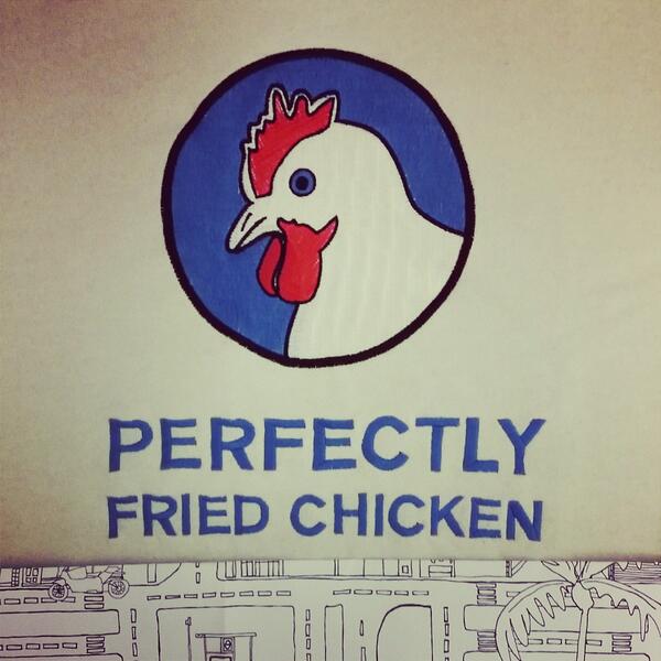 StyleSalvage's tweet photo. Why did the chicken cross the road? Because @KitNeale is as finger lickin' good as ever. http://t.co/RZ2ZlBBIWA