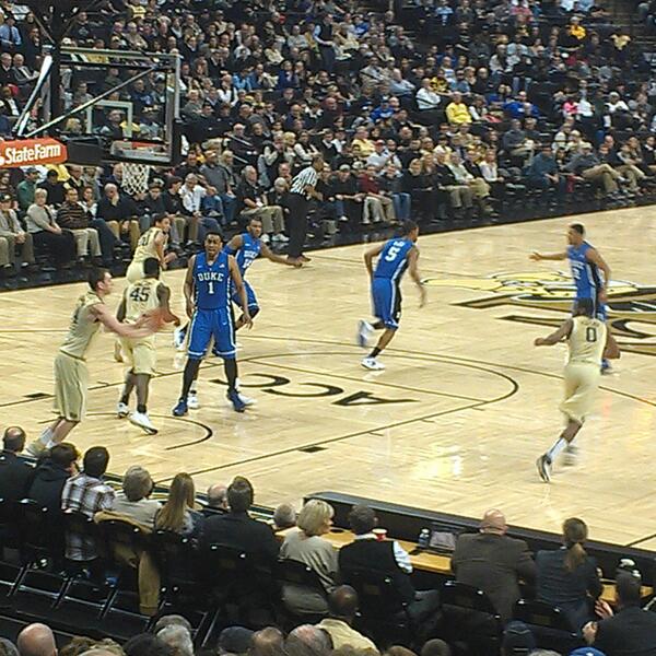 Greenhouse215's tweet image. ... #Wake beat #4Duke Now What!? #GreenHouseEnt was the 6th Man Tonight. Lol