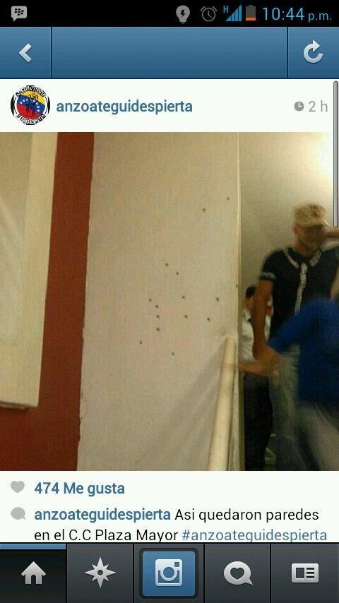 adanjortiz's tweet photo. @fdelrinconCNN asi quedaron las paredes del centro comercial plaza mayor no les importo que si habia niños o no http://t.co/Uj3K4fk545
