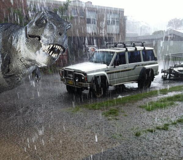 24HourMerch's tweet image. Our sales manager took a rare photo outside the factory yesterday during the #SydneyStorm