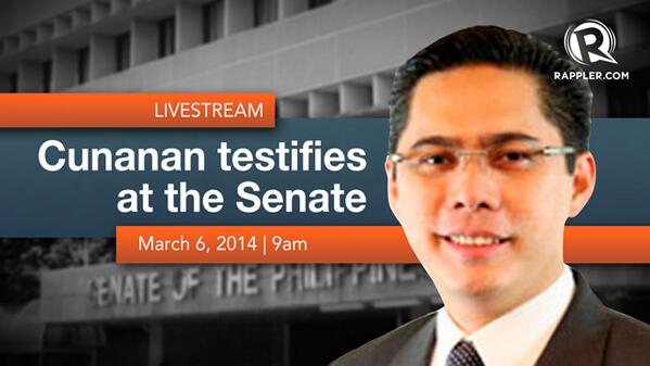 rapplerdotcom's tweet photo. #PorkProbe livestream is BACK online. Tune in: http://t.co/U2wLeg3TMH http://t.co/eafzwvs0Ip