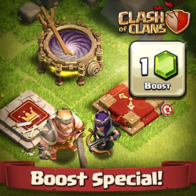 ClashofClans's tweet photo. Remember: The boost special ends in less than 12 hours. King and Queen tired! http://t.co/YofqbBnISb