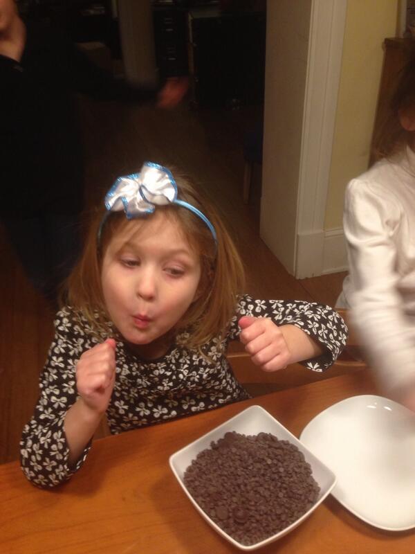 A four year old who makes her own dinner. #100happydays