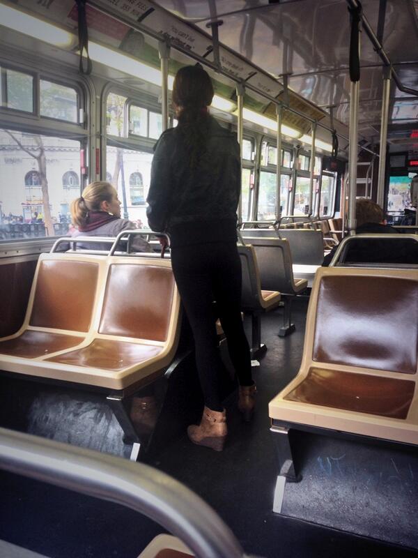 k_rod337's tweet image. There are a million and one seats. Why are you standing causing a road block!?!? #MUNIproblems