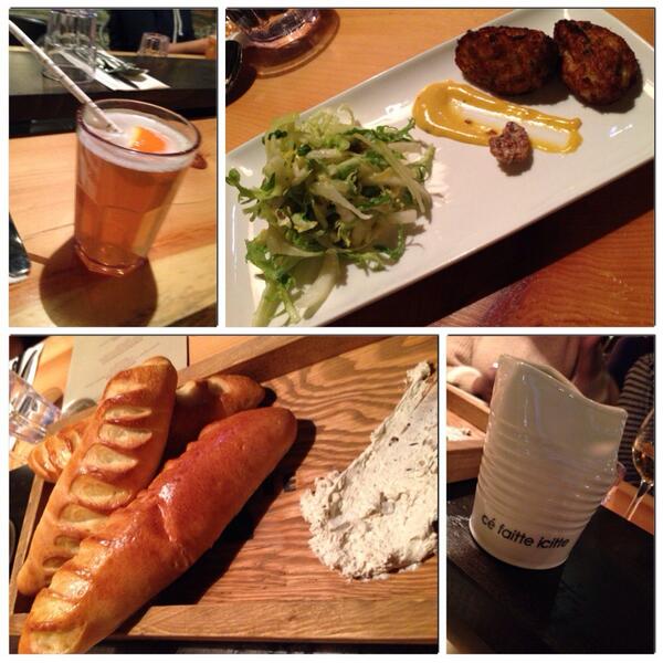 JosianneIsabel's tweet photo. @LaCabaneMTL ca commence bien cette soirée premier service et déjà charmée! http://t.co/mL8vjkqOU7