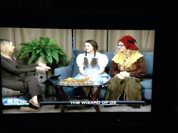 leahpurdy's tweet photo. One final interview before opening night!  Good job guys!  So proud of you!:) http://t.co/205RqO5daK