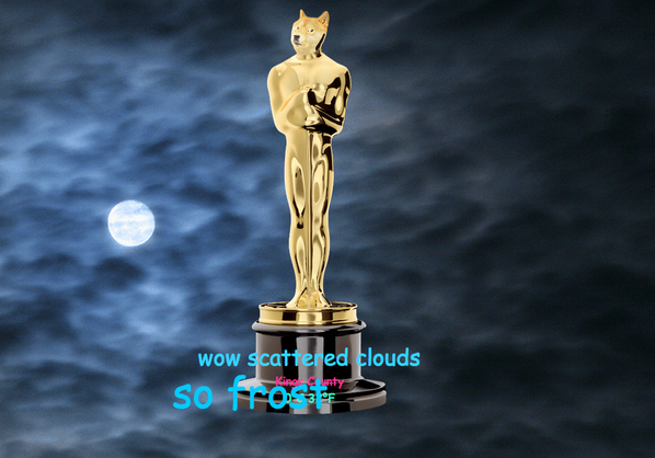 DogeWeather's tweet image. Very oscar. so ellen. Many viral. Wow.