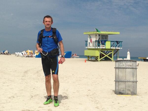 rien de tel que la plage de Miami beach pour un entrainement dédié aux appuis sur le sable