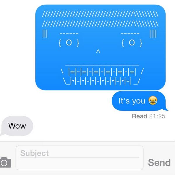 TextCharacters's tweet image. Character #2