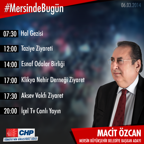 Macit_Ozcan's tweet photo. #MersindeBugün hal gezimiz ardından güne ziyaretlerimizle devam edeceğiz. Saat 20:00'da da İçel TV'ye konuk olacağız. http://t.co/apKERdRgr2