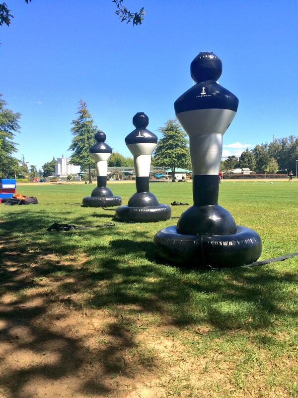 shadowmanNZ's tweet photo. A few Shadowmen chilling out @ChiefsRugby training today! Patiently waiting their turns to get tackled! #TackleBetter http://t.co/crwuwxWKJG