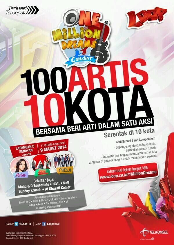 Mau Nonton <a href="/beboysband/">BE BOYS OFFICIAL</a>? Mau Tiket Gratis #1milliondreamsconcert? Bantu Indonesia! Yuk Klik ==> tsel.me/1milliondreams…