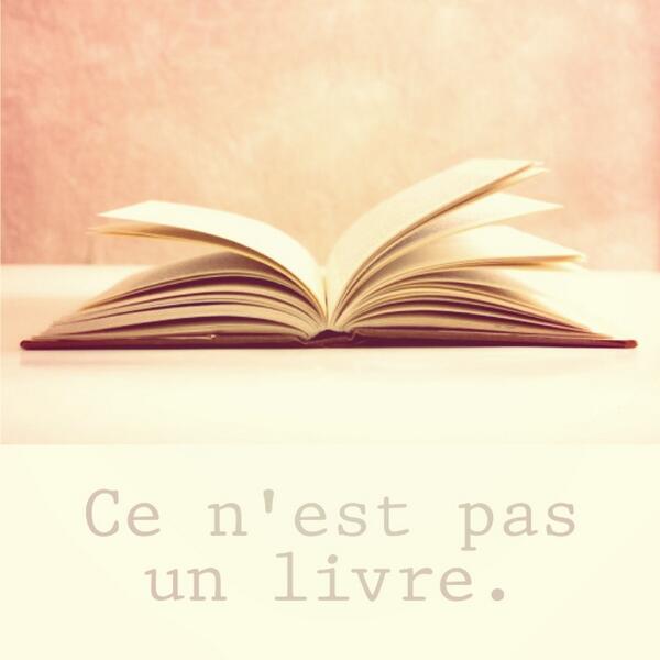 beatlectioner's tweet image. Ce n'est pas un livre 📖