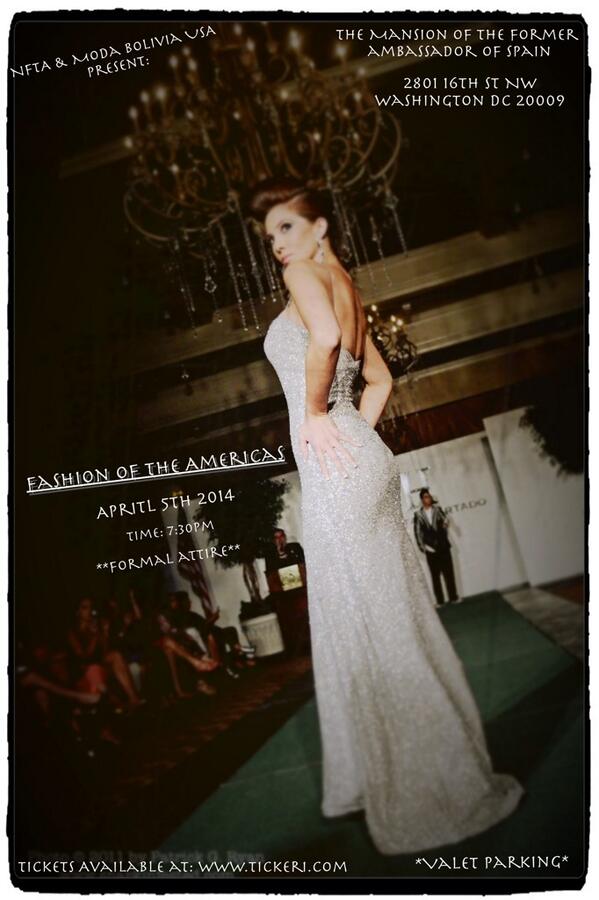 ModaBoliviaUSA's tweet photo. No te pierdas el desfile del año en Washington DC 5 de abril http://t.co/BmyLo1FG0g