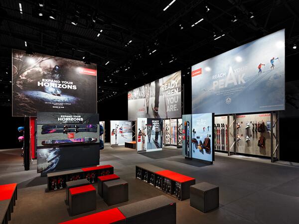 Wir haben für #Atomic den Messestand auf der #ISPO München gestaltet.   atelier522.com