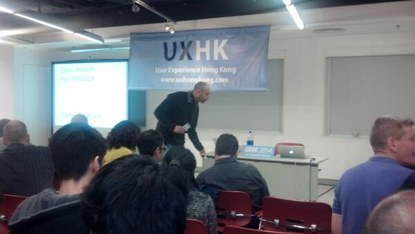 philclayton's tweet photo. #UXHK about to kick-off http://t.co/UK37jnjxbn