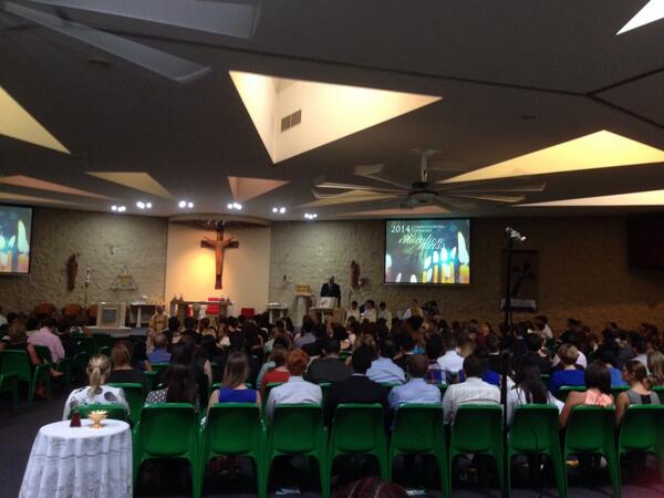 CatholicEdParra's tweet photo. 900 teachers and education staff gather at st Patricks blacktown #Cedp2014 http://t.co/4TE4qQGGeA