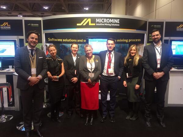 MICROMINE's tweet photo. #PDAC2014 is now over! Thanks to everyone that visited our booth &amp; the @MicromineCanada team for all their efforts! http://t.co/4JTX1zHSEf