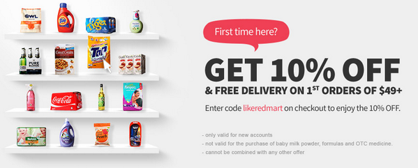DiscountCodesSG's tweet photo. Shopping at @RedMartcom is Easy - 10% Off on Your First Order...
Visit here: - http://t.co/lbPRKqrYRJ http://t.co/OL3WznZYsJ