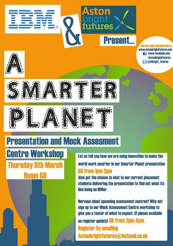 ABright_Futures's tweet photo. IBM EXCLUSIVE EVENT TODAY!!! DO NOT MISS THIS VALUABLE INSIGHT TO HELP STUDENTS LIKE YOU.... http://t.co/uwwNdLjk09