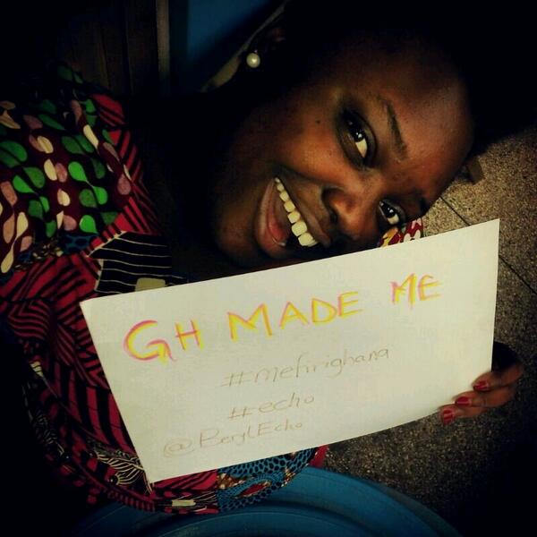ThisIsEcho_'s tweet photo. The boss lady @BerylEcho gives Ghana thumbs up with "Ghana Made Me". #MefiriGhana #Echo #EchoGhana http://t.co/ah7RGxHbT5