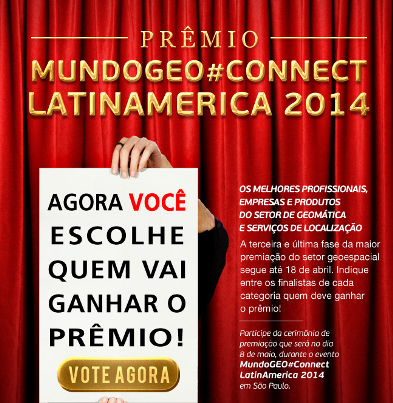 XMobots finalist for the <a href="/MundoGEO/">MundoGEO</a> award. Have you already voted? Visit bit.ly/1f0NHw9  and participate!