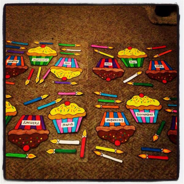 SKP_5's tweet photo. Putting off writing job applications by making resources: birthday chart, DIYed :) #ACUedu_452 http://t.co/P09loaFjOo