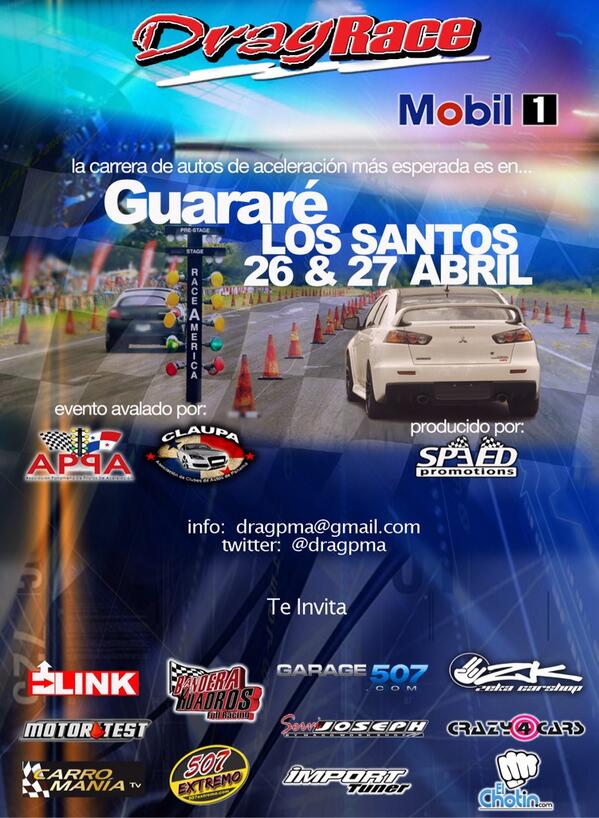 SpeedPromotions's tweet photo. Pronto DRAG RACE MOBIL 1 en Guararé, Los Santos @hqclasificados @Cerveza_BALBOA @CoorsLightPTY @Cerveza_Panama http://t.co/4wrkcLoHqC