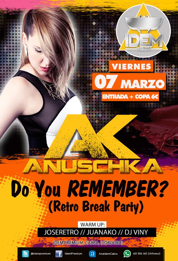 djanuschka's tweet photo. Este Viernes en @idempremium a lo mejor cae un tema de este set. #RetroBreak #DoYouRemember http://t.co/1d3HpPLG3P http://t.co/mejsiuRsCp