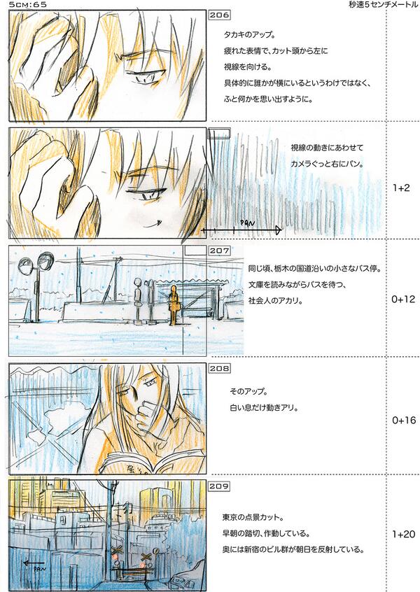 初版 秒速5センチメートル 絵コンテ集 新海誠 秒速5センチメートル 絵コンテ集 - メルカリ