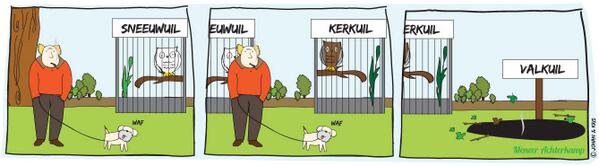 Meneer Achterkamp bekijkt een paar fraaie uilen...
RT is lief!
#humor #flauw #cartoon