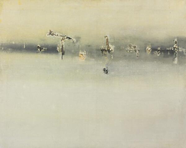Sothebys's tweet image. Museum quality Gaitonde to lead Modern&amp;amp;Contemporary South Asian Art sale on 19 Mar #AsiaWeek: on.fb.me/1cxYRcD