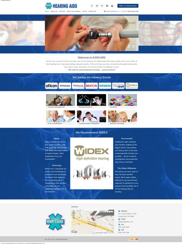 BrightSignal's tweet photo. Project complete..check out Ear Care's new site! http://t.co/lGMnlS3cLU Thanks to Ear Care for choosing us! #complete http://t.co/GuYwIxumu7