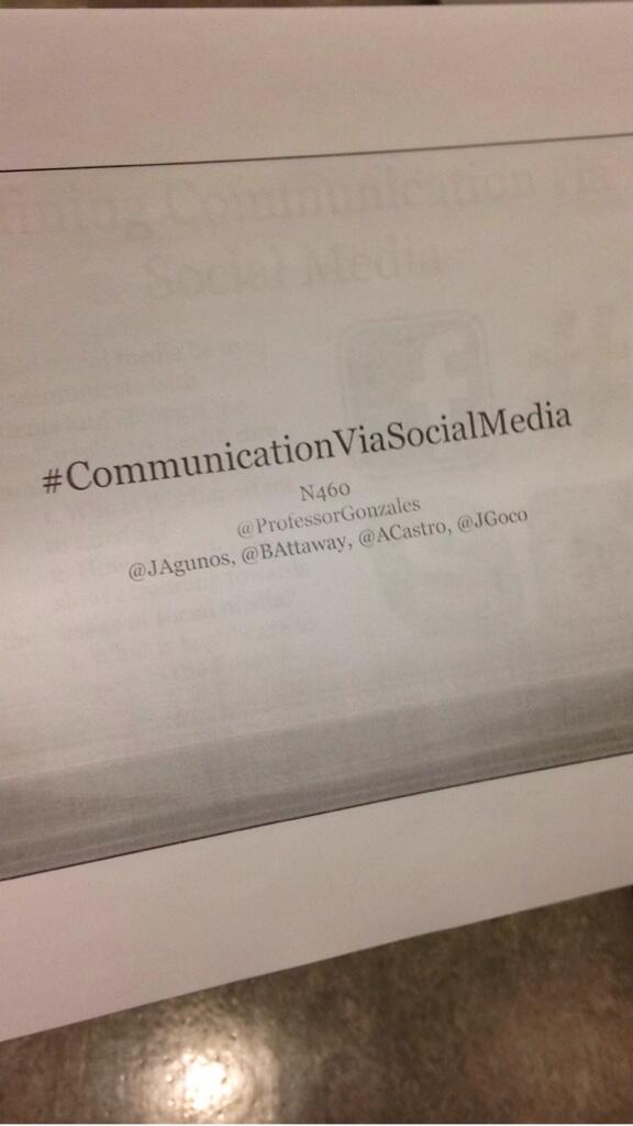 Presenting the most interesting topic today #communicationviasocialmedia @jAGUNOS #bestpresentation #sorrynotsorry