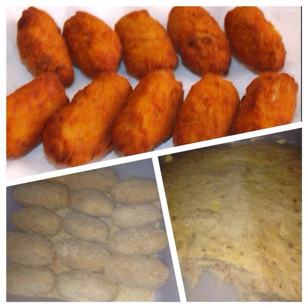 embutidossegura's tweet photo. Croquetas CASERAS de pollo y jamón ibérico!venta en supermercad coviran segura.pruebenlas también en @LaYedraCazorla http://t.co/L0EmbCMwo0