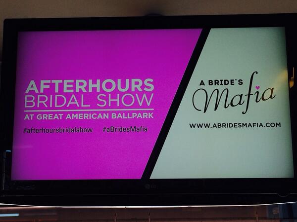 Afterhours Bridal Show at Great American Ballpark is TONIGHT!!!! #aBridesMafia #afterhoursbridalshow