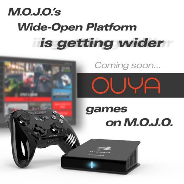 MadCatzUK's tweet photo. Mad Catz partner with @playouya to bring you MORE games..
#MoreMOJO http://t.co/S4HbvxyDRE