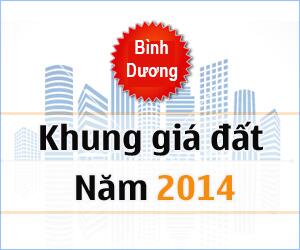 giá đất Bình Dương 2014